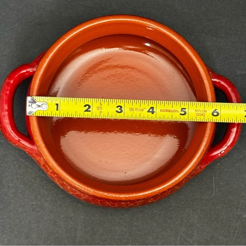 De Silva Clay Crock/Tureen/Pot Terracotta Oven Safe Dish W/Lid Made In Italy NEW